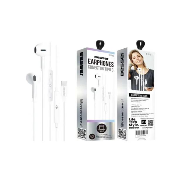 Audífonos Besser SS15 con cable USB-C