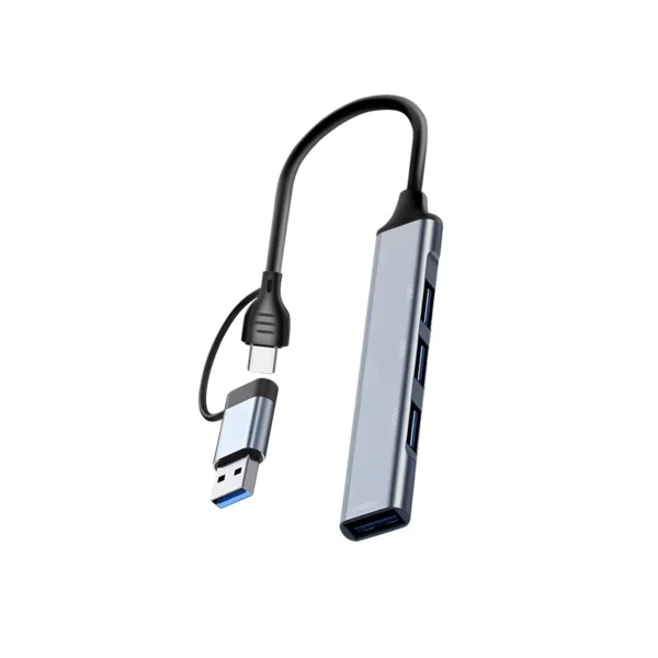 Hub Besser 2 en 1 USB-C / USB — 4 puertos