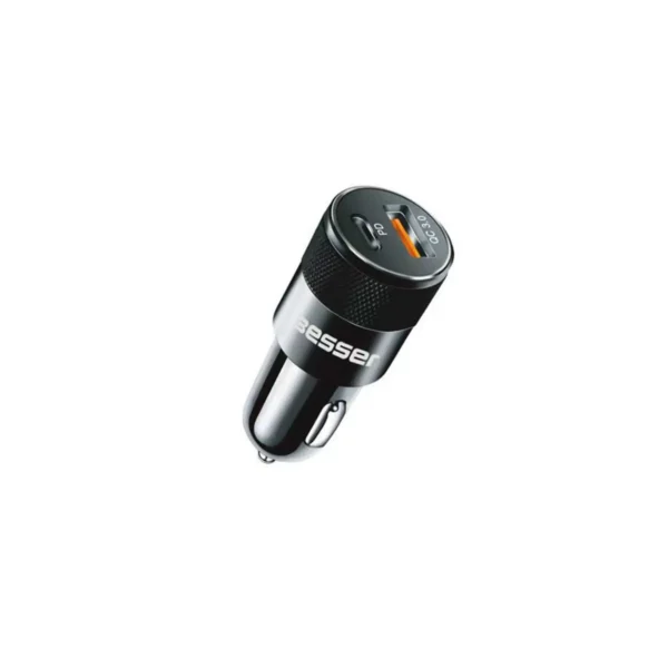 Cargador de auto Besser 38 W USB-C + USB-A